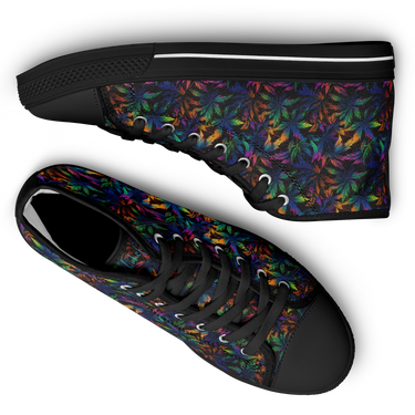Chokefish™ Urban Peak Retro High Tops-Cannabis-011-2
